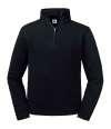 270M Russell Athletic Authentic Zip Neck Sweatshirt Black colour image